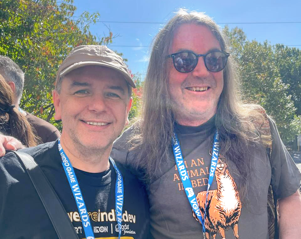 Paul Docherty with Jeff Minter
